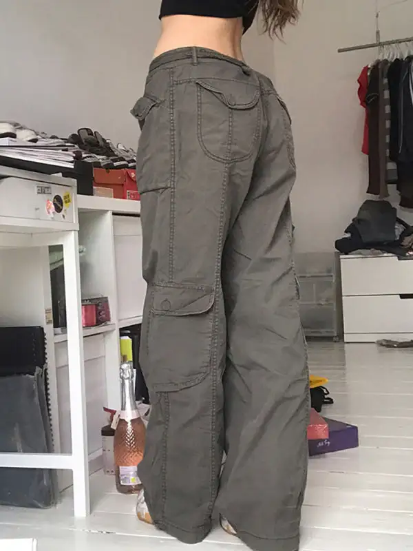 Vintage Workwear Wide Leg Loose Straight Denim Jeans