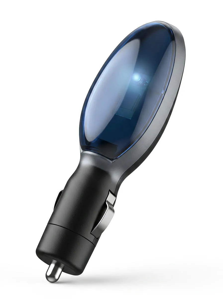 Automotive Fuel Saver Device with Transparent Housing Vehicle Power Plug