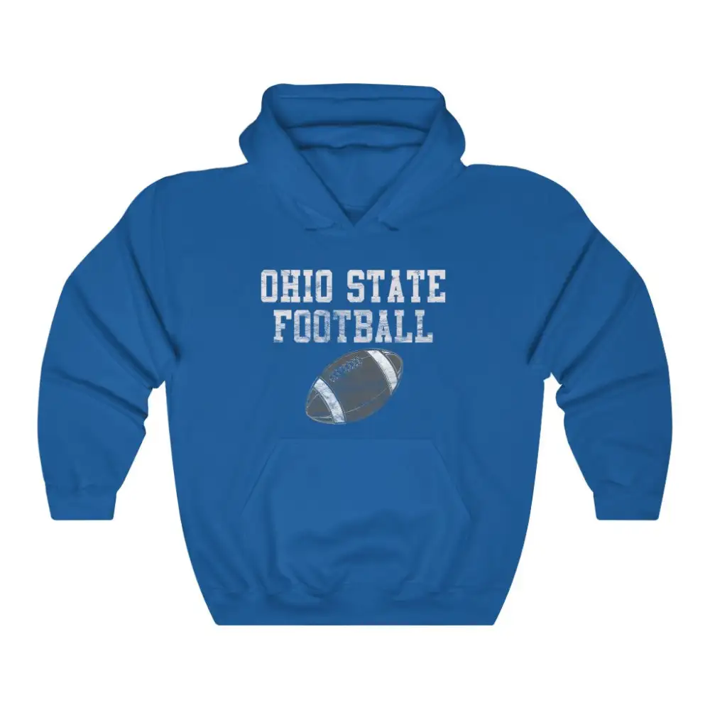 Relaxed Vintage Football Graphic Pullover Hoodie