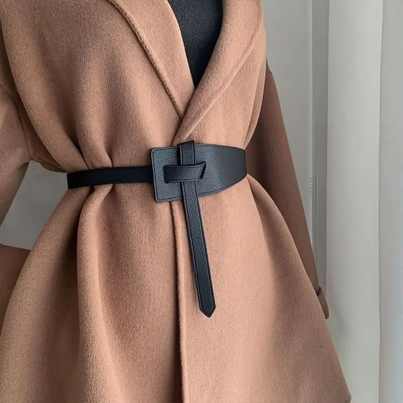 Knotted Women's Wide Waist Belt