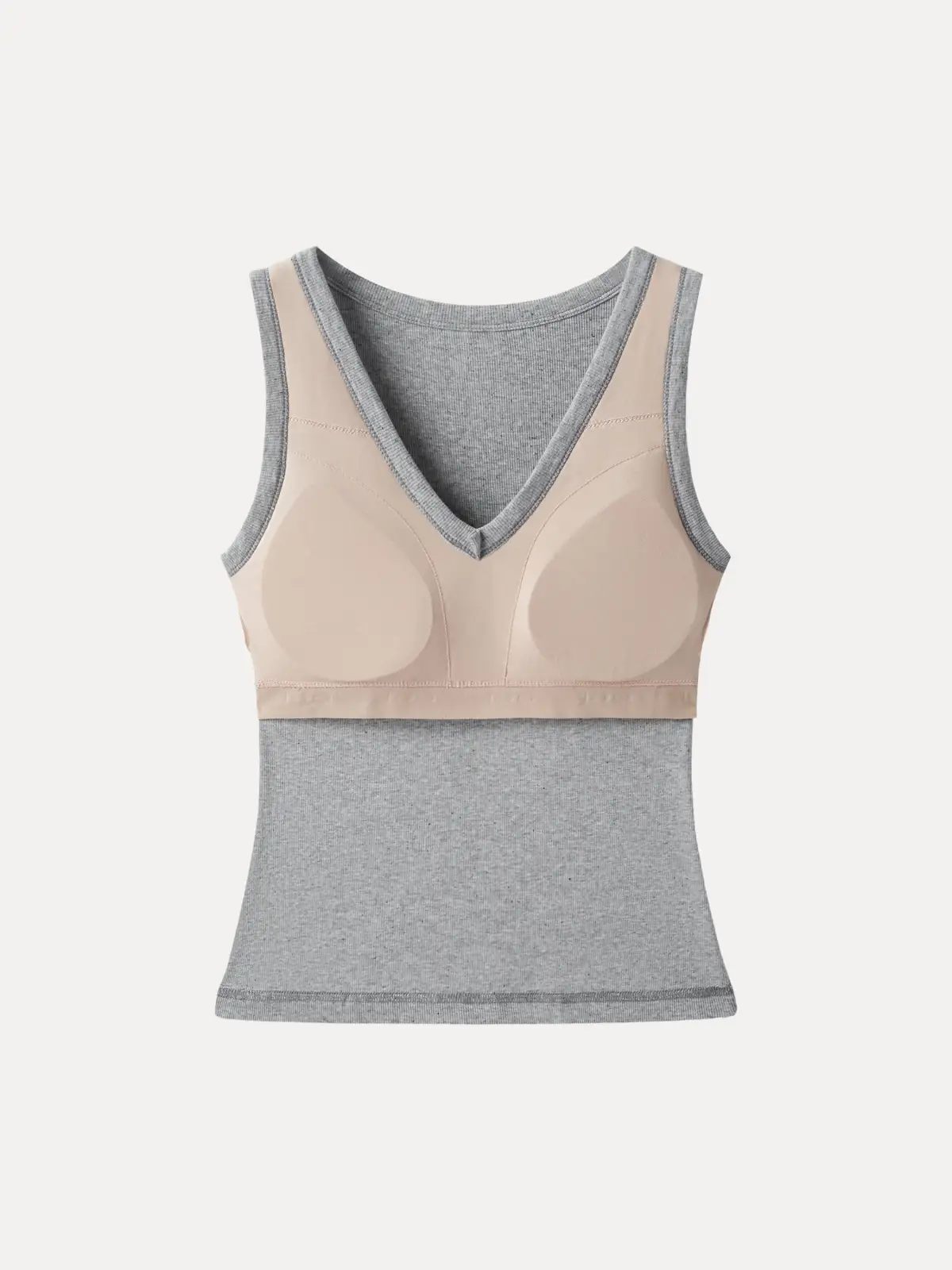 Stretchy V-Neck Cotton Bra Tank