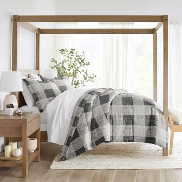 Gingham Down Alternative Comforter Set