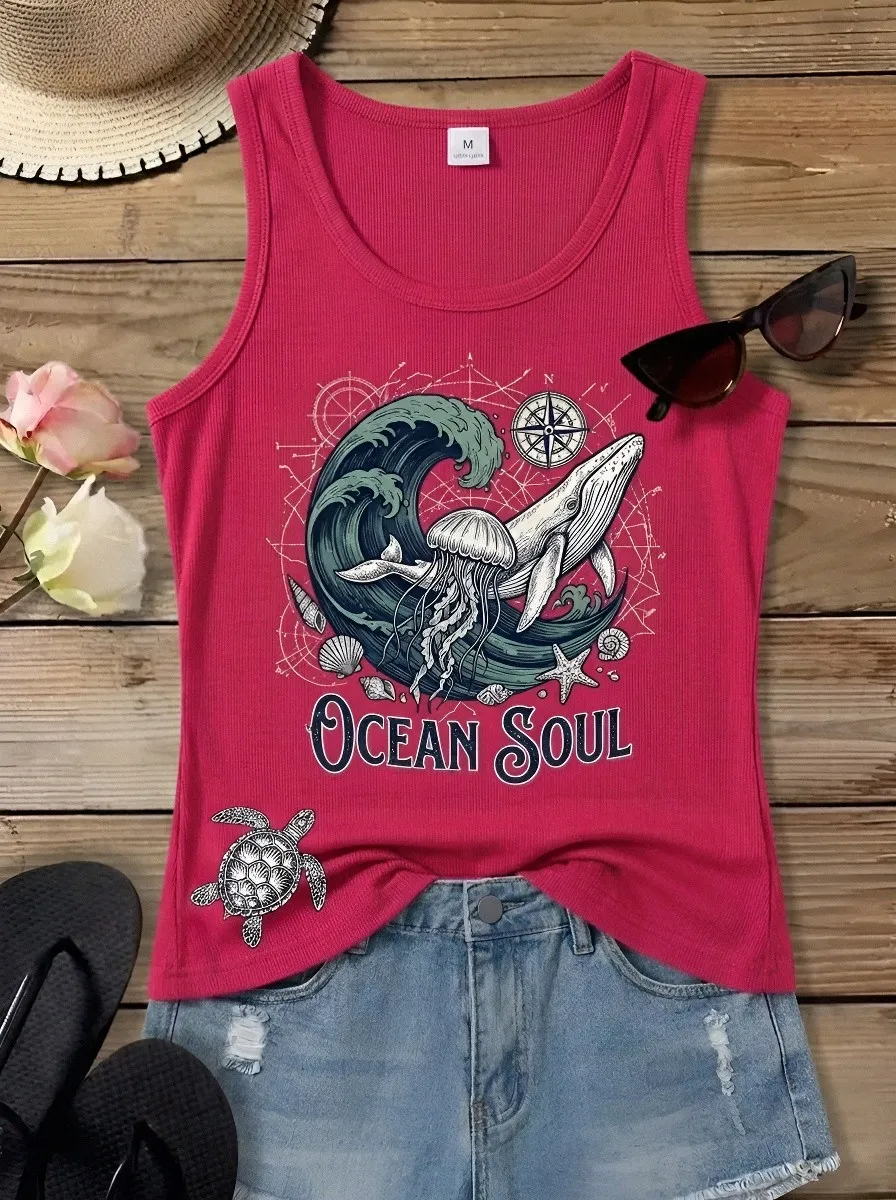 Ocean Soul Whale Tank Top