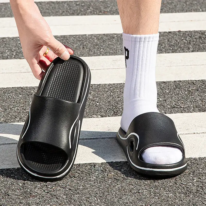 Soft Feel Open Toe Lounge Slippers