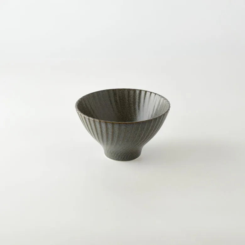 Twisted Curve Stoneware Rice Bowl