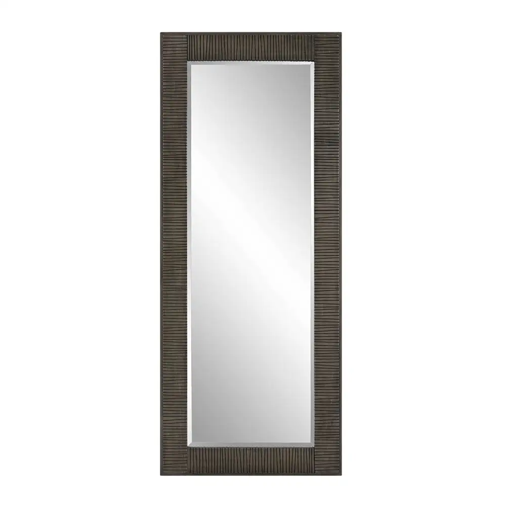 Channeled Wood Mirror