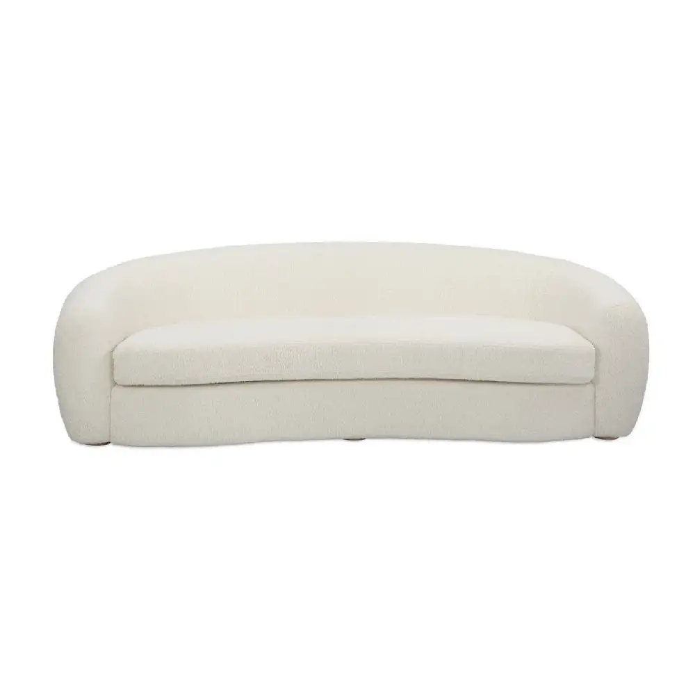 Curved Shearling Sofa