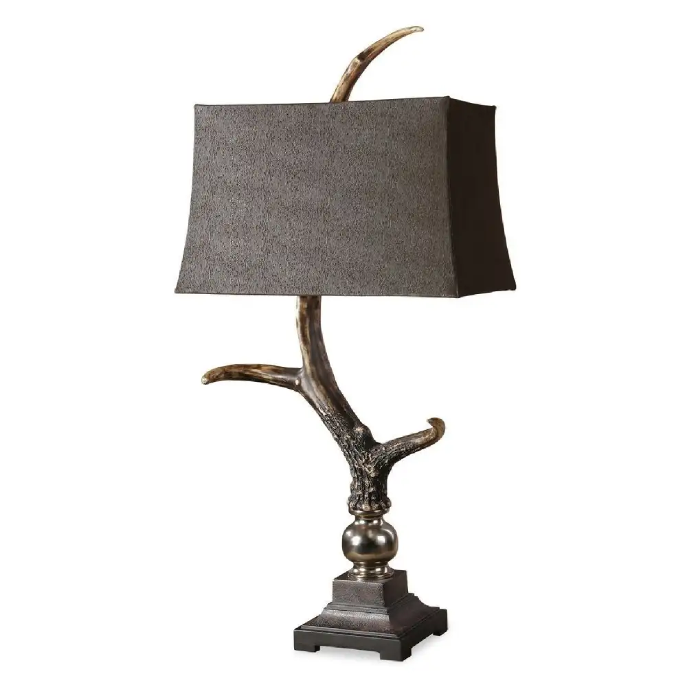Suede Shade Table Lamp