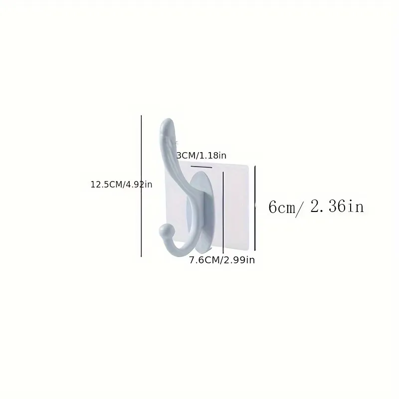 2 Pcs Adhesive Wall Hook