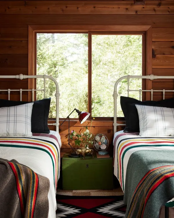 Simple Quilted Striped Quilt Set