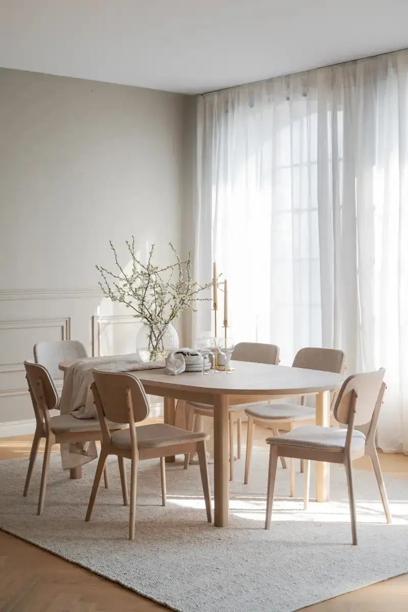 Extending Oval Dining Table