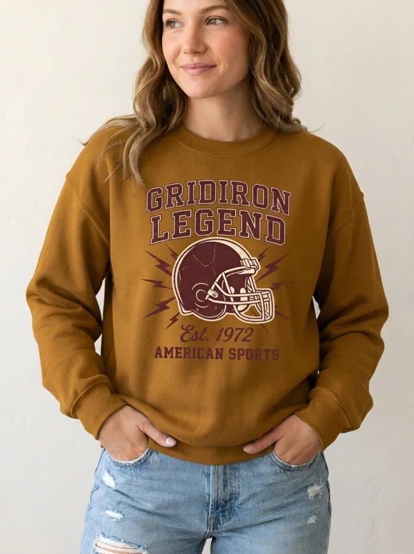 Unisex Gridiron Legend Football Helmet Est Printed Sweatshirt