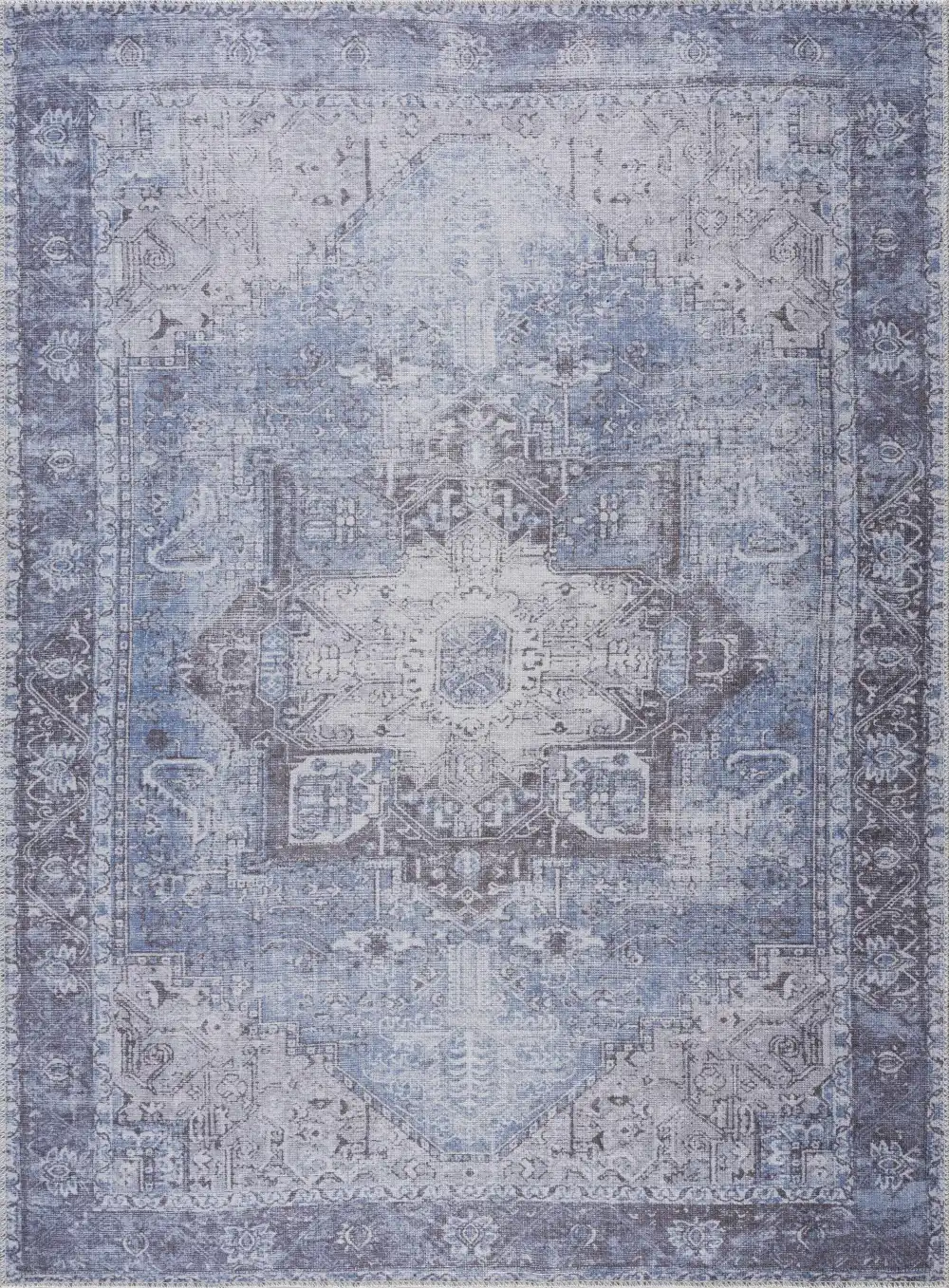 Elevated Traditional Washable Cotton Area Rug
