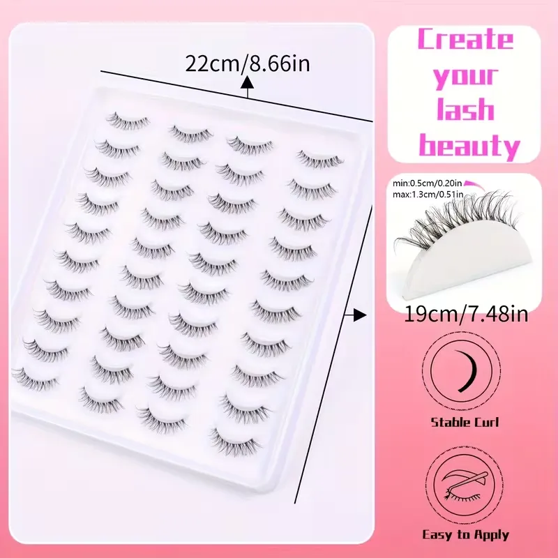 40 Pairs Lightweight Comfort False Lashes