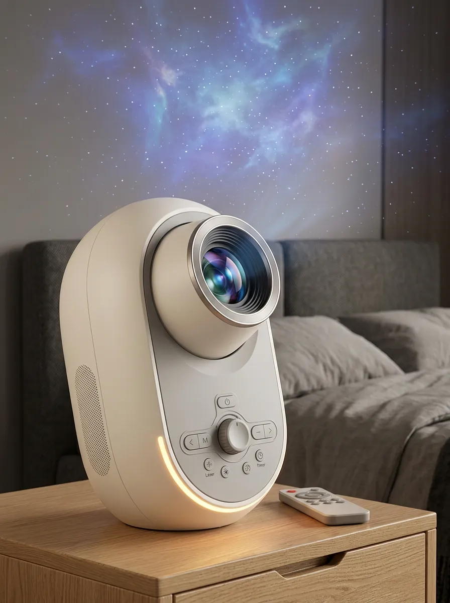 Portable Galaxy Starry Sky Projector Night Light for Living Room Ambience
