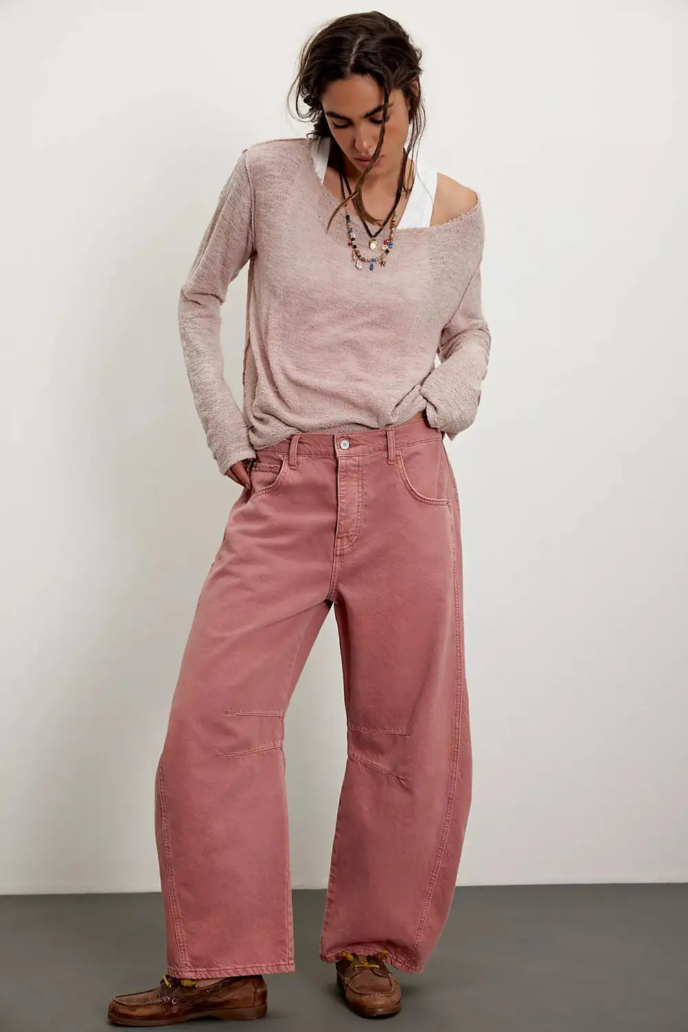 Luck Mid Rise Barrel Jeans Sunsetter