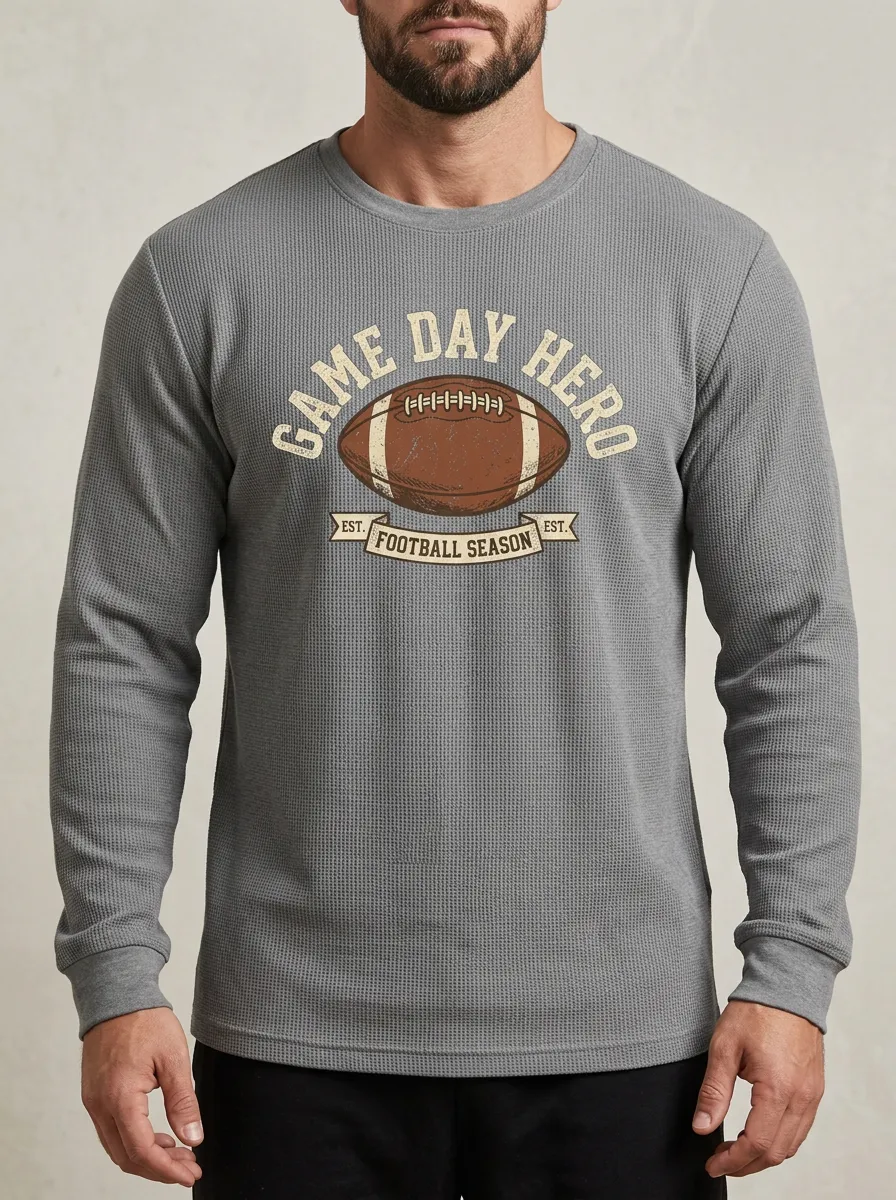 Football Graphic Casual T-Shirt