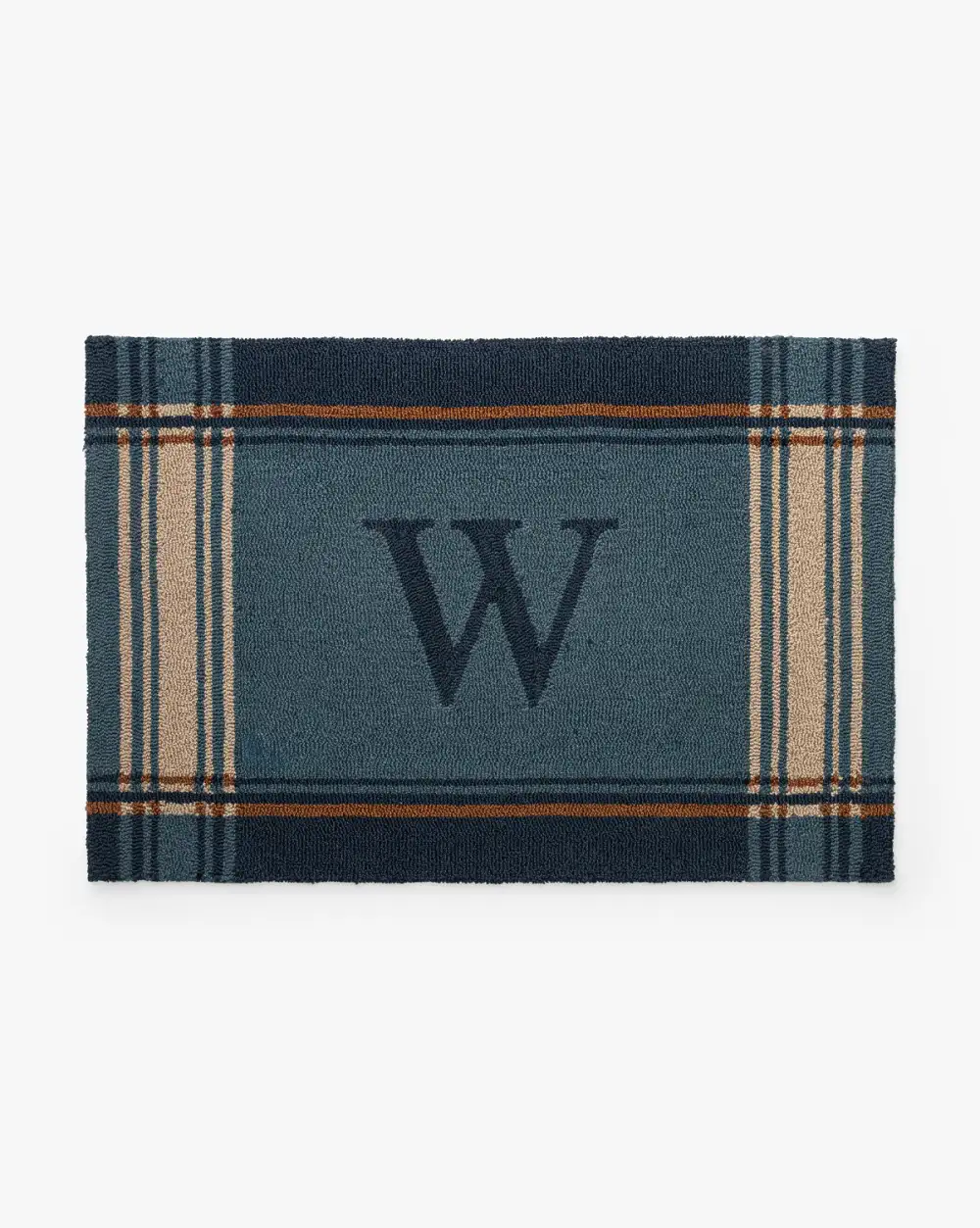 Personalized Plaid Doormat