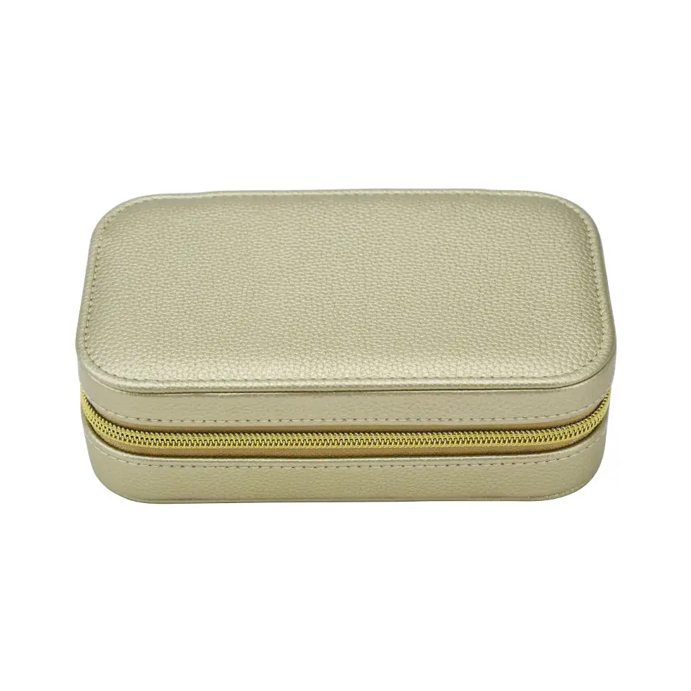 Leah Rectangle Travel Jewelry Box