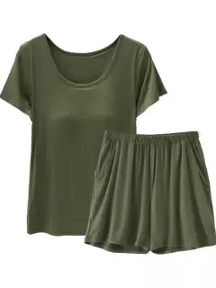 Relaxed Refined Pocketed Shirt and Shorts Matching Set