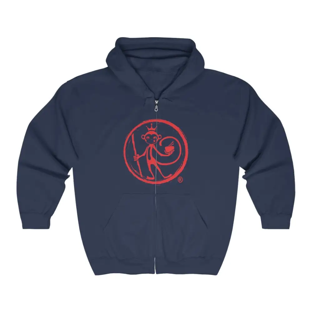 Badge Noodle Graphic Zip Hoodie