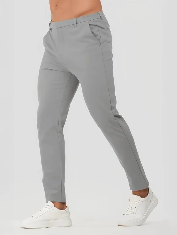 Grey Stretch Pants