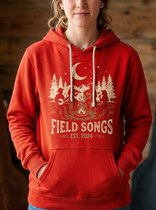 Americana Campfire Country Music Graphic Hoodie
