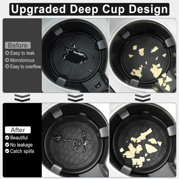 Non Slip Car Cup Holder Coaster Set
