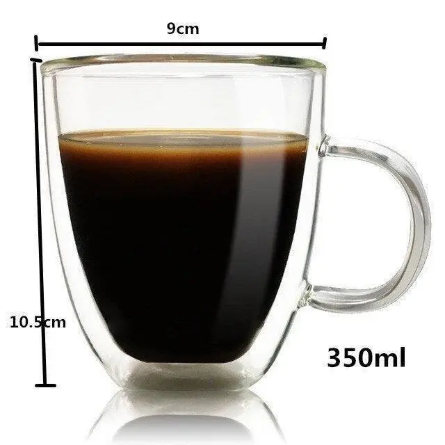 Insulated Glass Drinkware Set Table