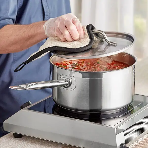 Everyday Stainless Steel Sauce Pan with Aluminum Clad Bottom and Cover