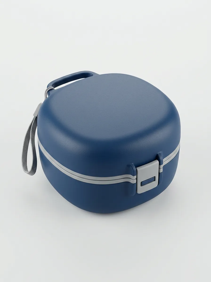 Round Denture and Retainer Storage Case