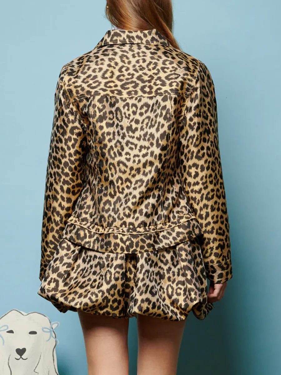Leopard Jacquard Jacket