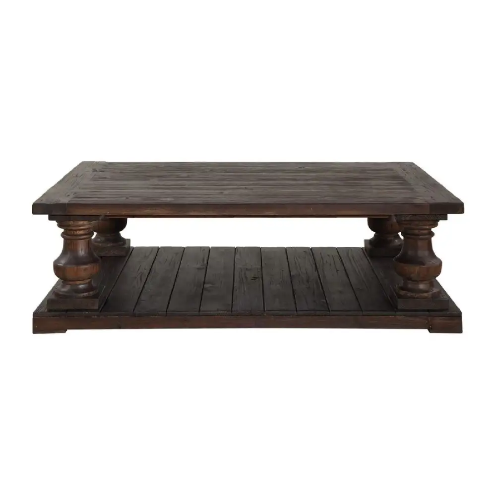 Dark Fir Wood Coffee Table