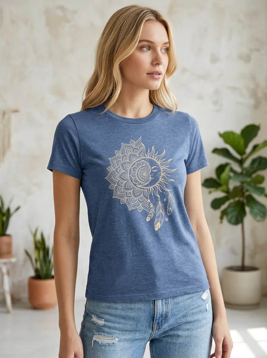 Celestial Boho Sun T-Shirt