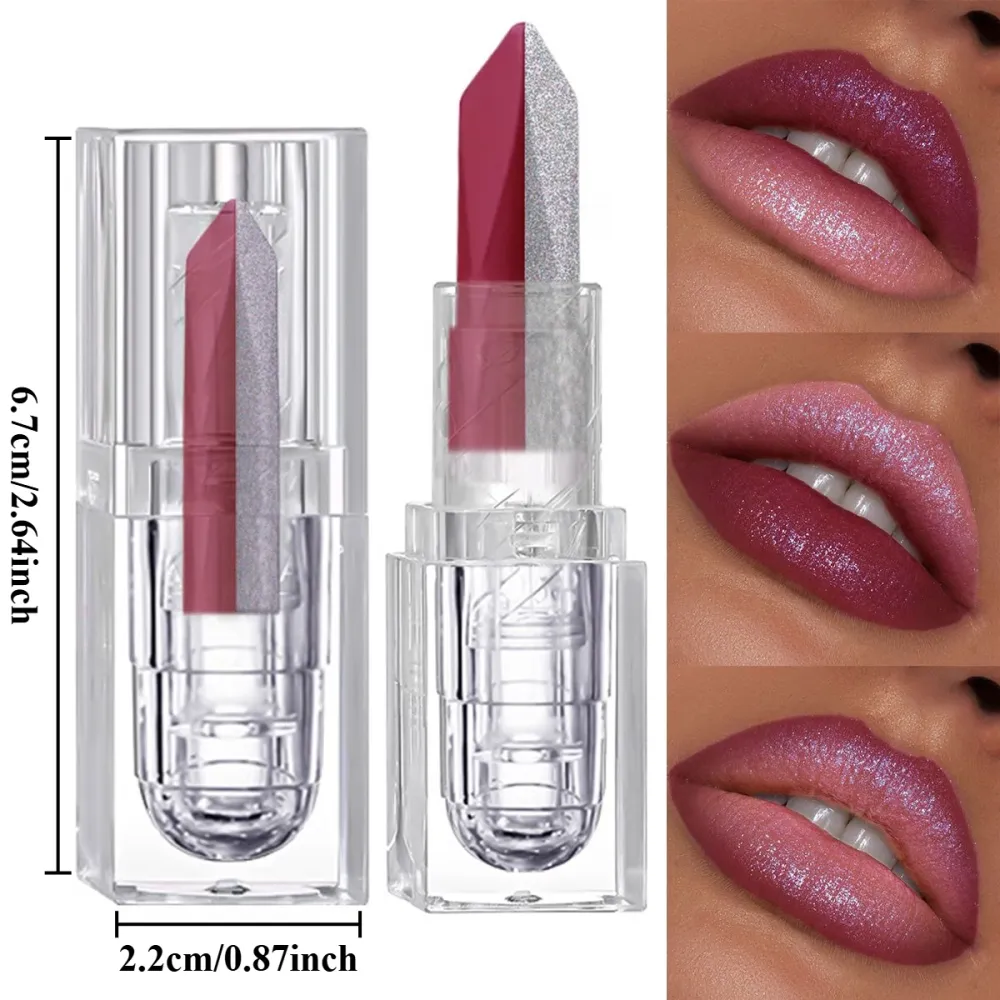 Dual-Tone Glitter Lipstick