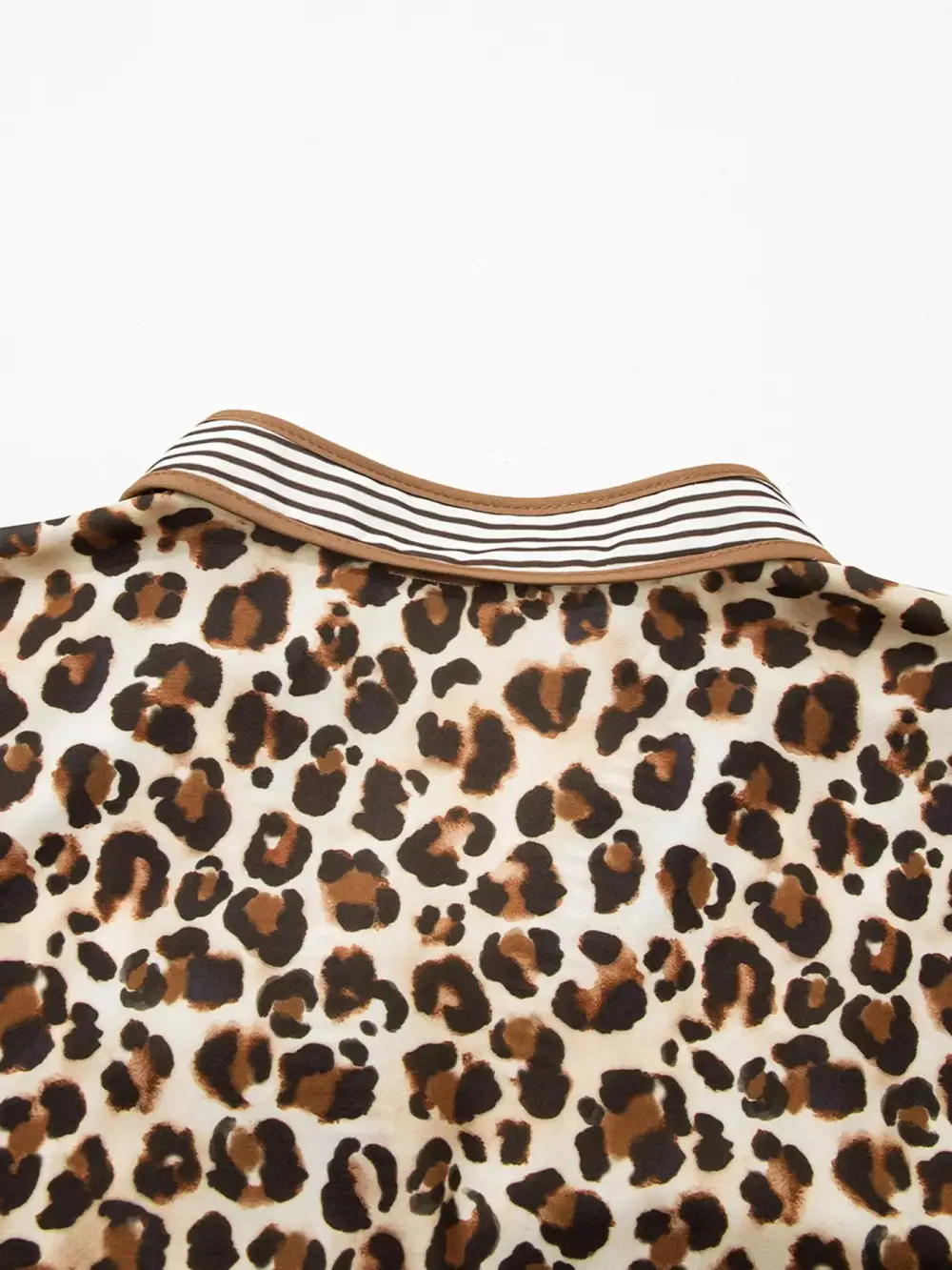 Striped Animal Print Mini Dress