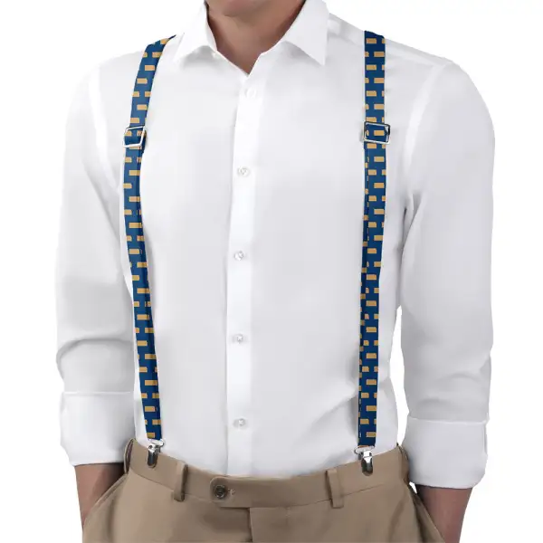 Crisp Pattern Motif Suspenders