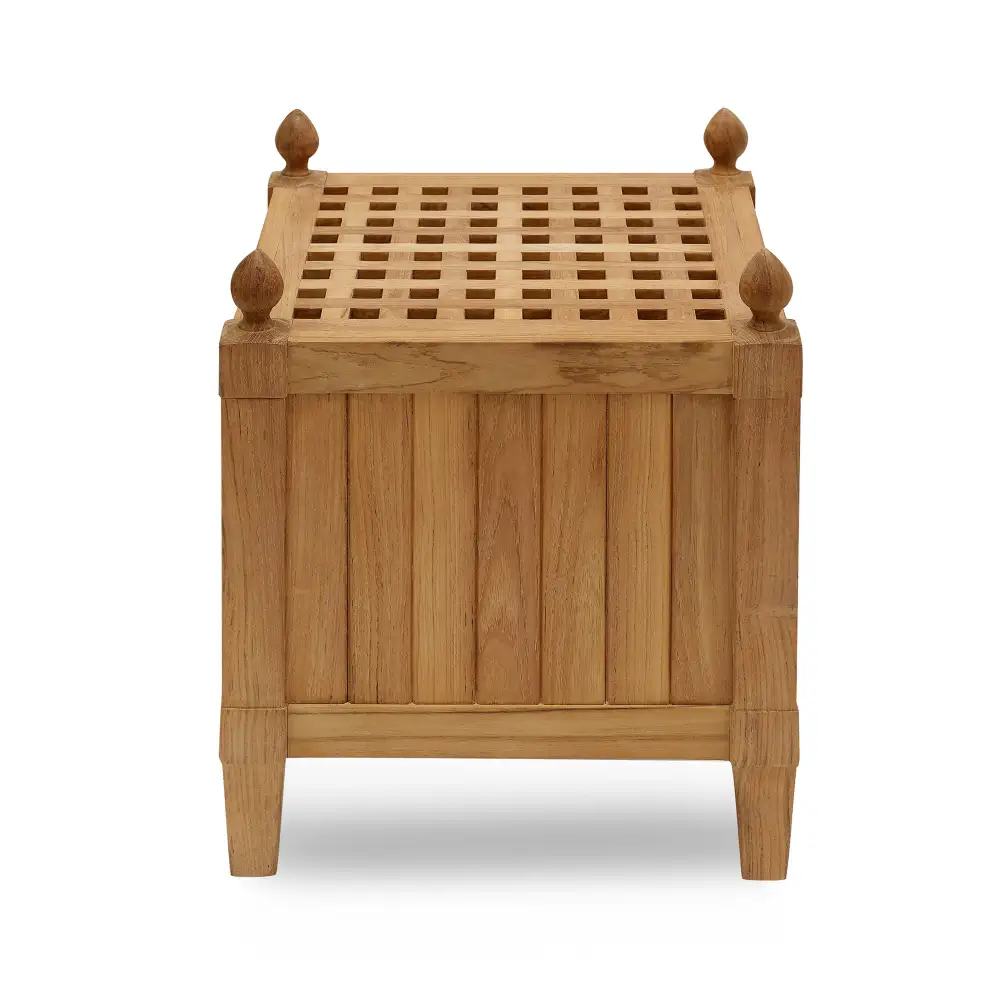 Outdoor Slatted Drinks Table
