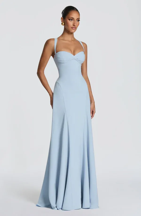 Lydia Camisole Waist-Cinched Maxi Dress