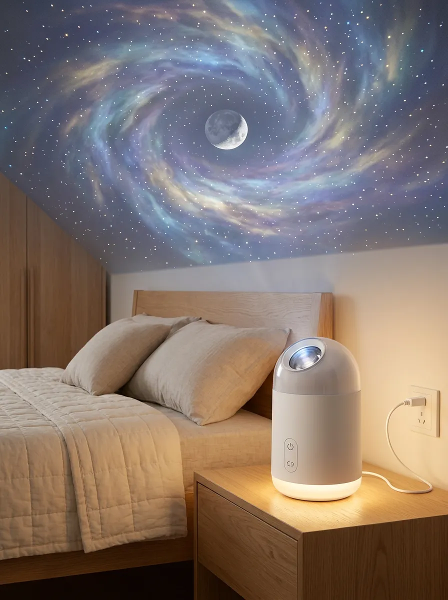 Celestial Moon And Star Galaxy Night Projector
