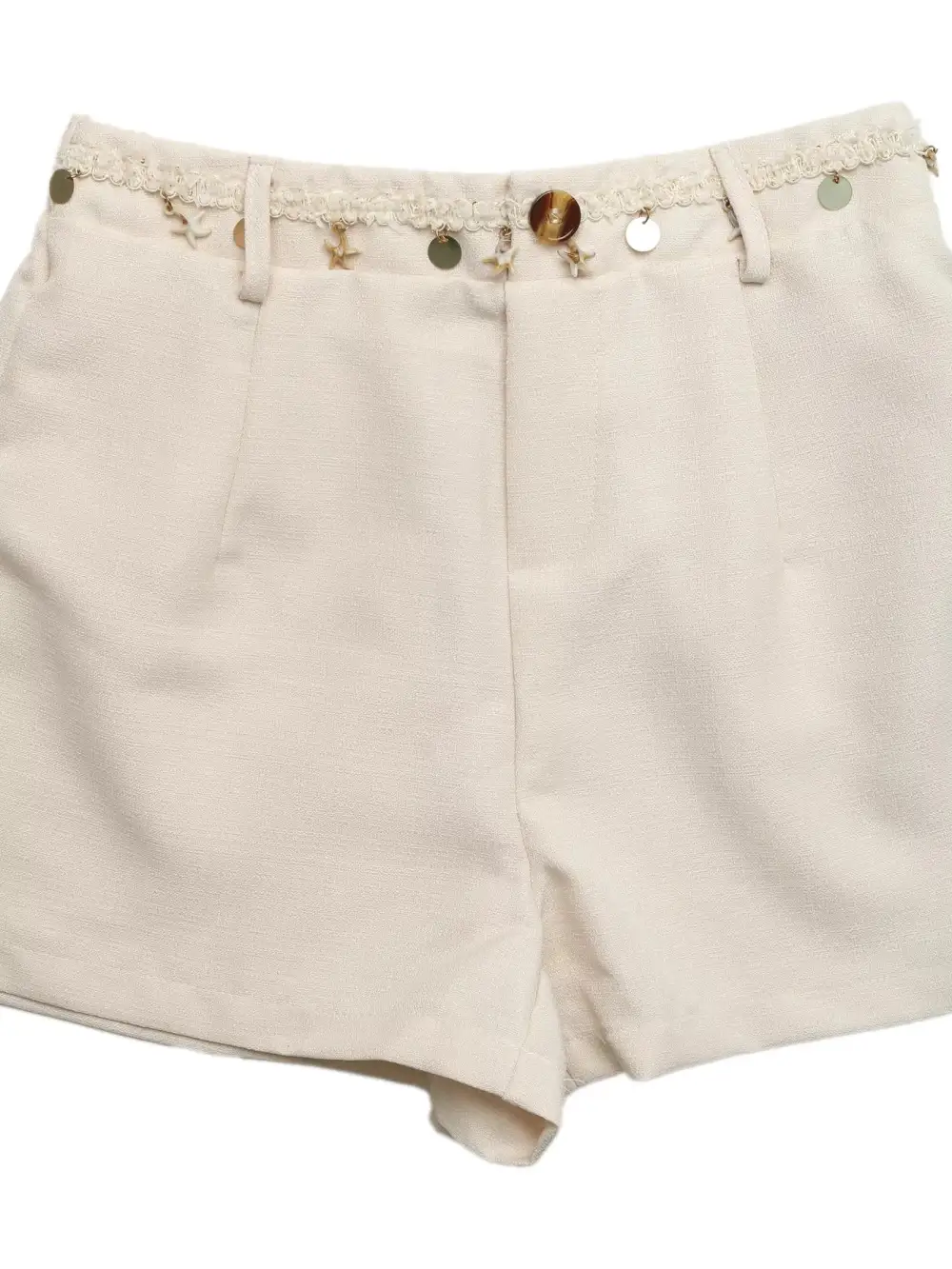 Embellished Sleeveless Top Shorts Set