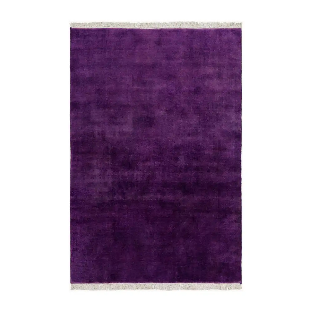Hand-Loomed Wool Fringe Square Carpet