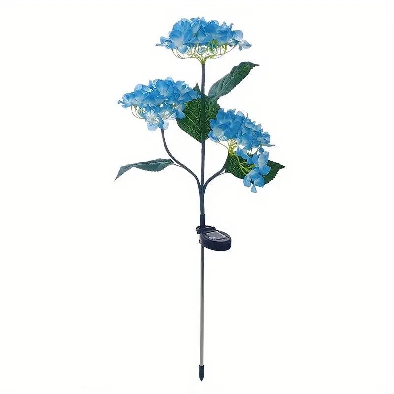 Solar Hydrangea Garden Stake Light