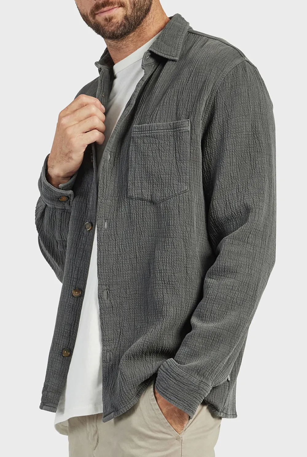 Luxury Linen Blend Casual Long Sleeve Shirt