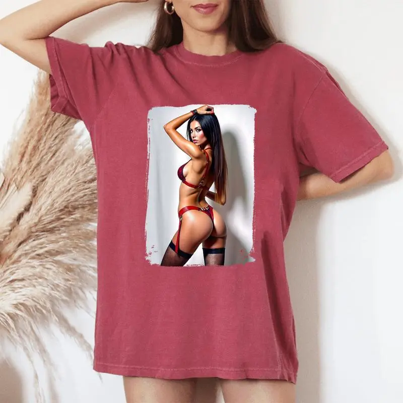 Hot Girl On For Sexy Booty Bikini Model 2 Women's Oversized Comfort T-Shirt