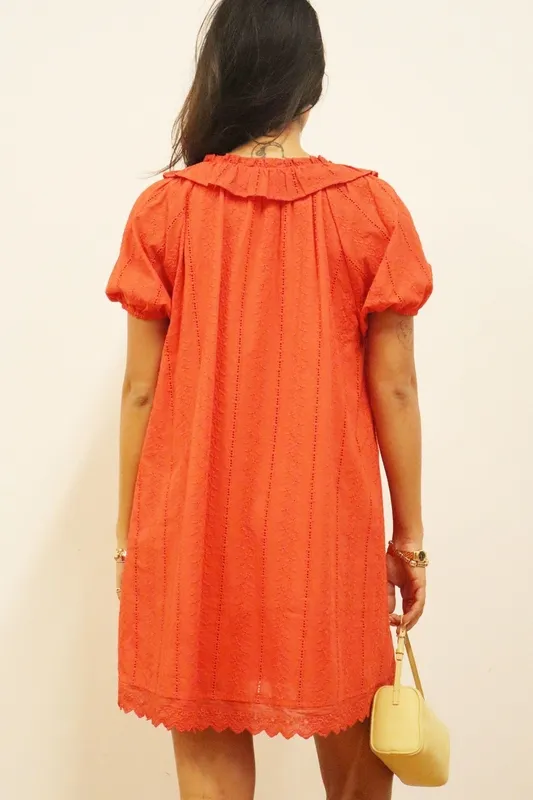 Cotton Blend Relaxed Dress
