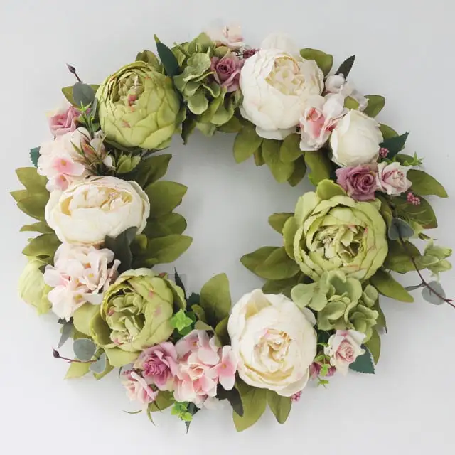 Floral Artificial Round Decorative Botanical Accent