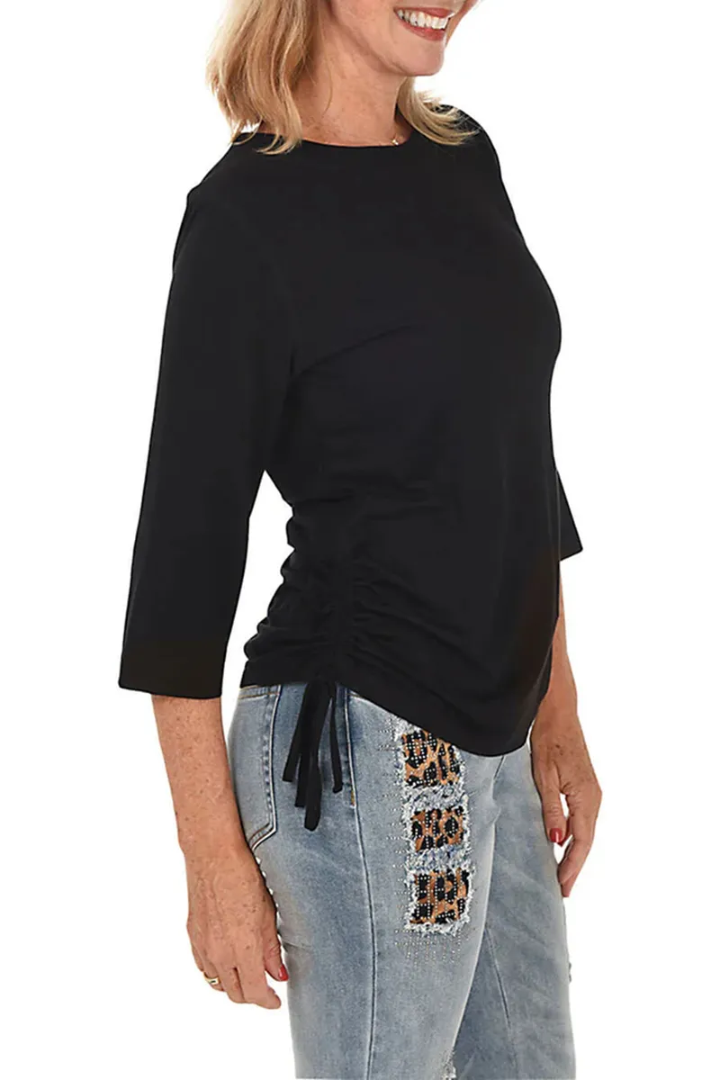 Classic Side Shirred Blouse