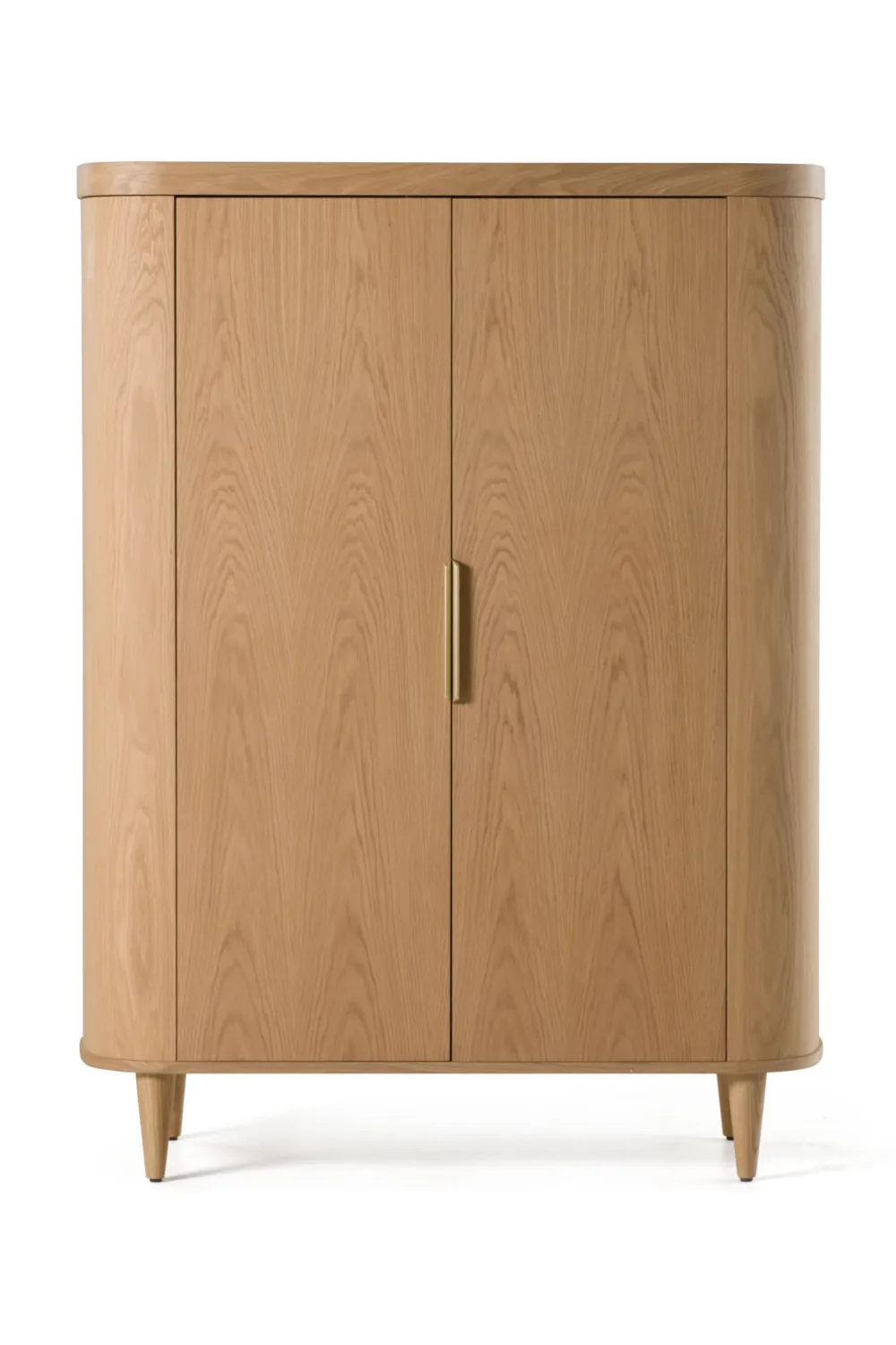 Oak Two-Door Tall Sideboard