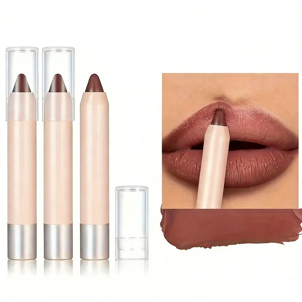 Long-Lasting Brown Lip Pencil